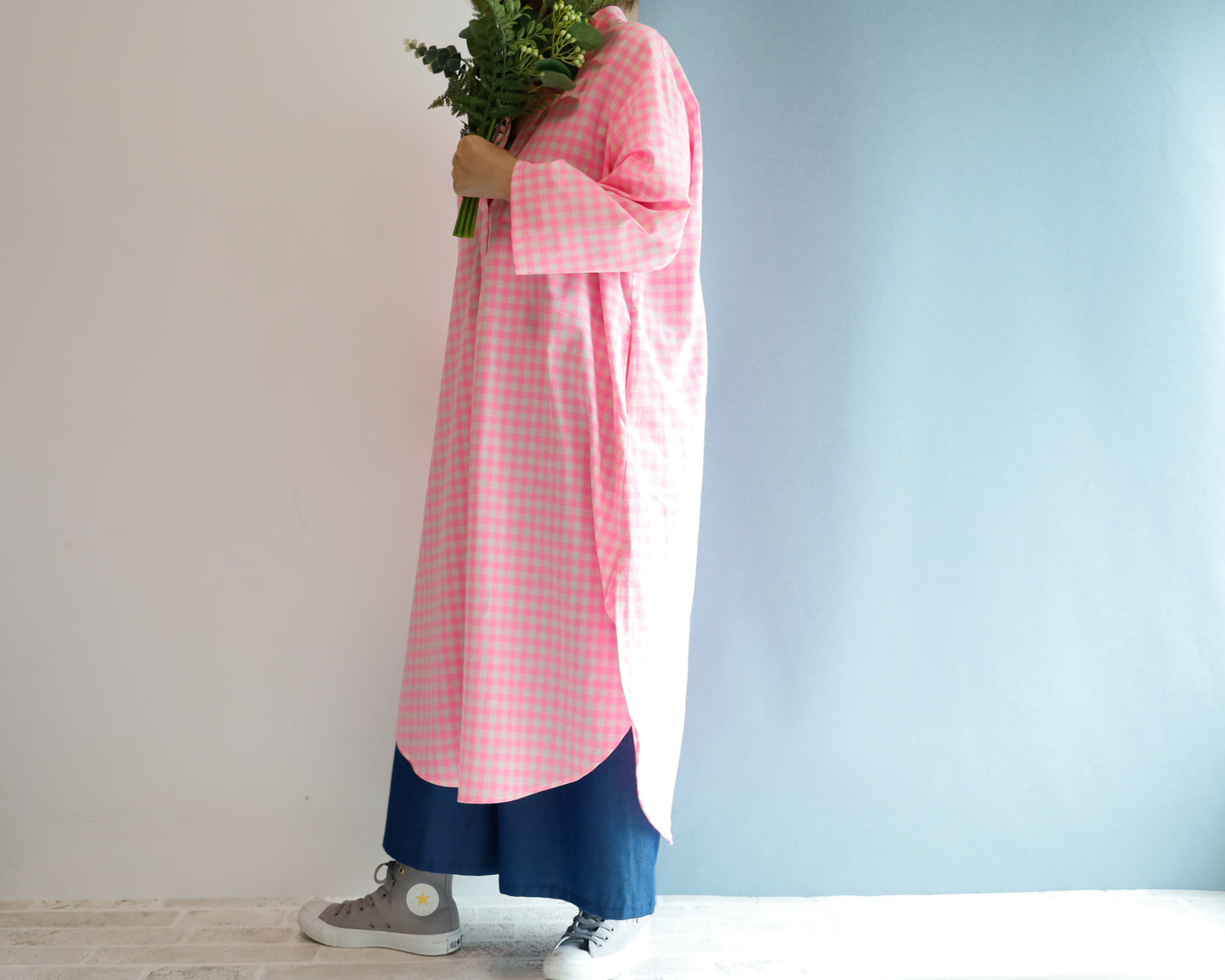 <D17G> SHIRT Dress PINK