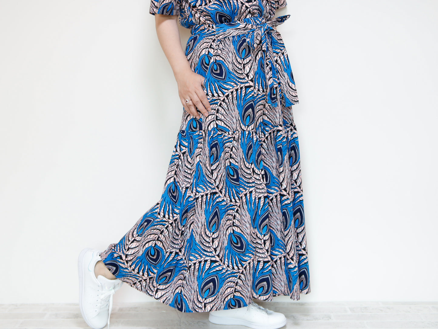 <S39J-001> AFRICAN PRINTED Skirt -Length 90cm