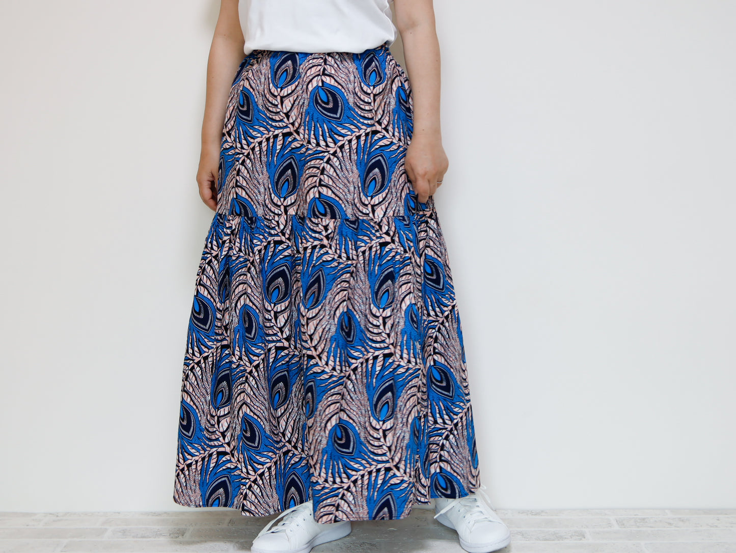<S39J-001> AFRICAN PRINTED Skirt -Length 90cm