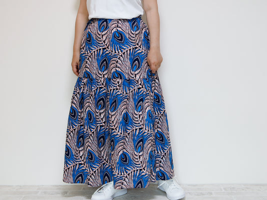 <S39J-001> AFRICAN PRINTED Skirt  -Length 90cm