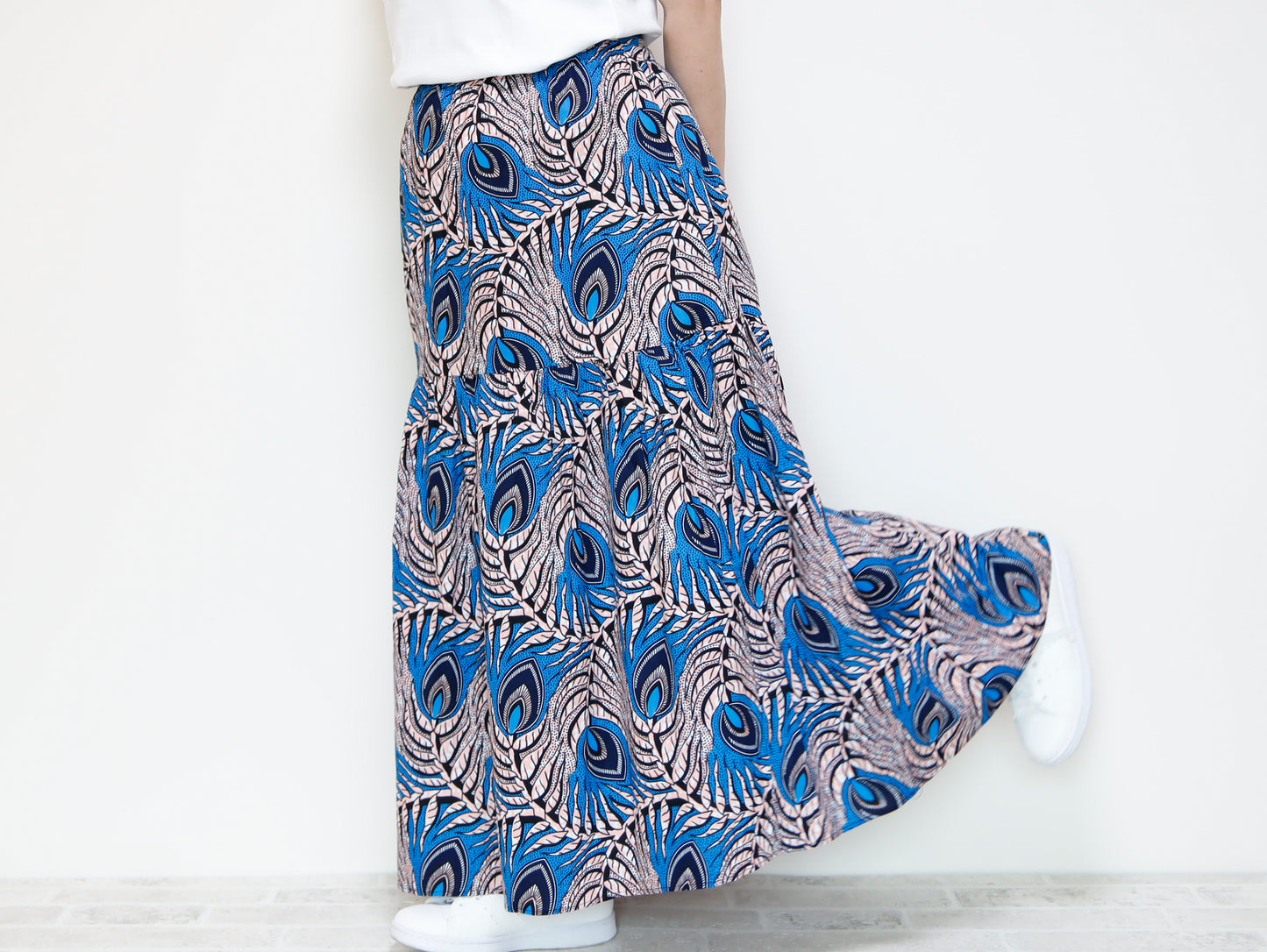 <S39J-001> AFRICAN PRINTED Skirt -Length 90cm