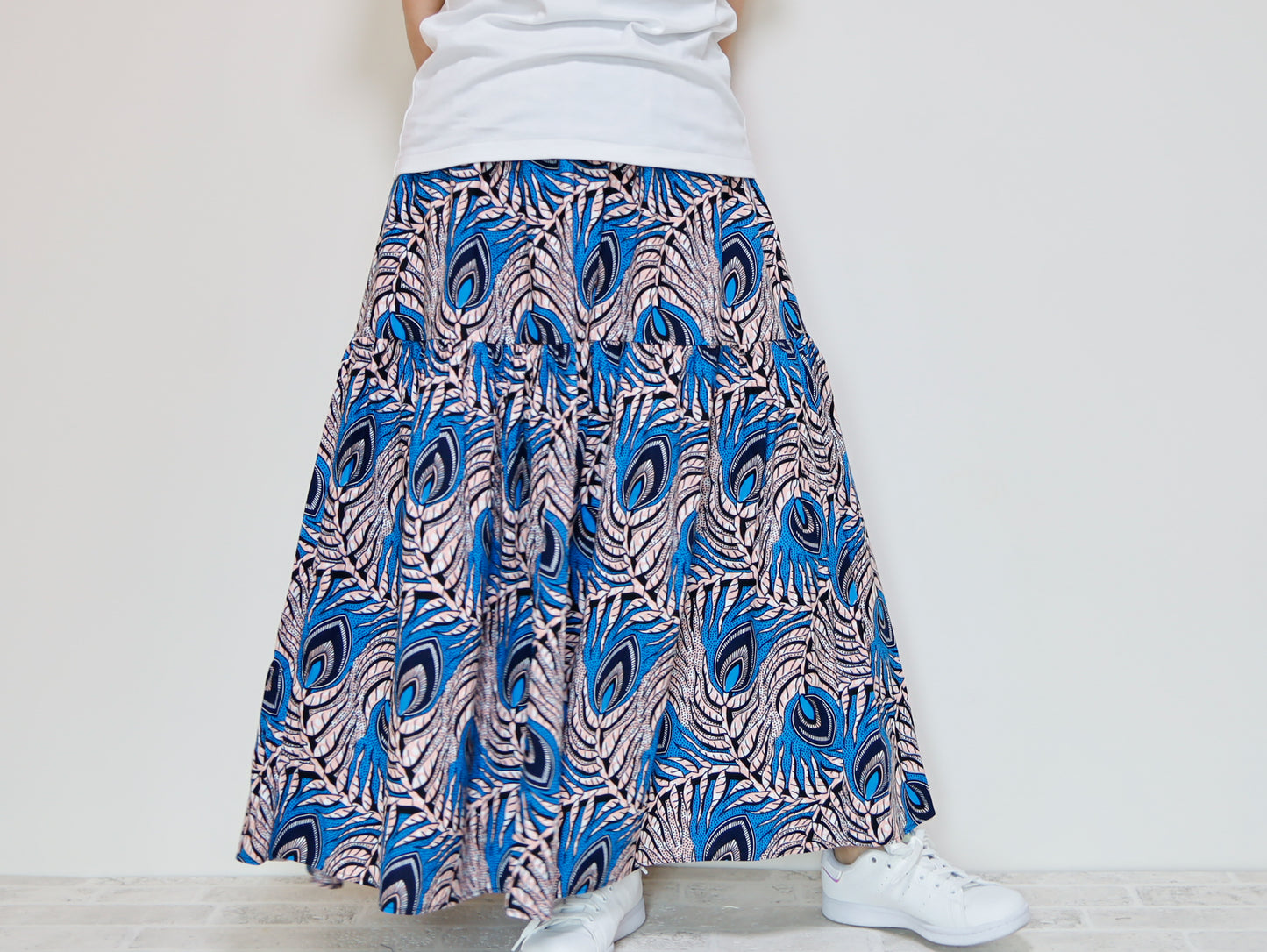 <S39J-001> AFRICAN PRINTED Skirt -Length 90cm