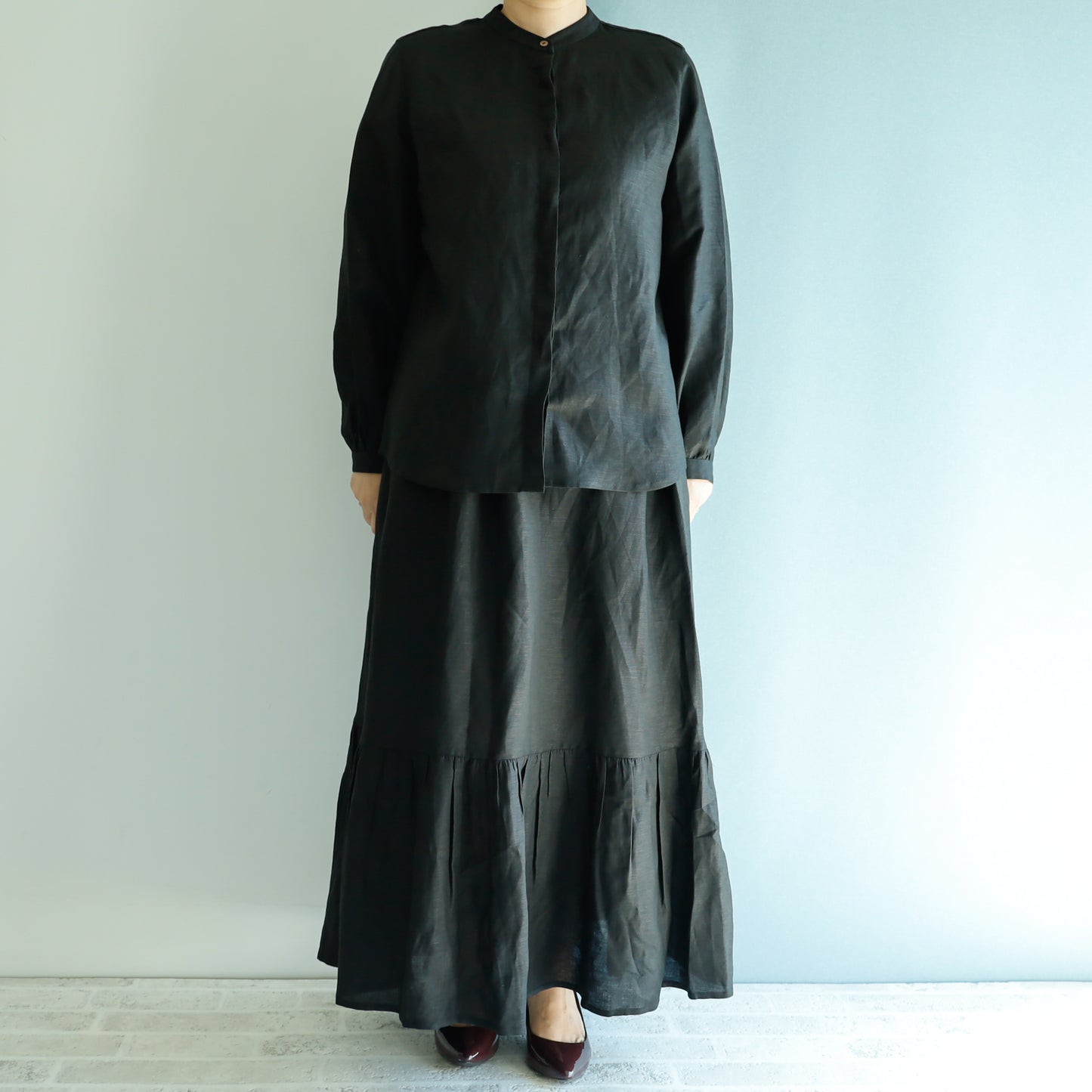 <T19NR-000> NOIR SHIRT Blouse LINEN