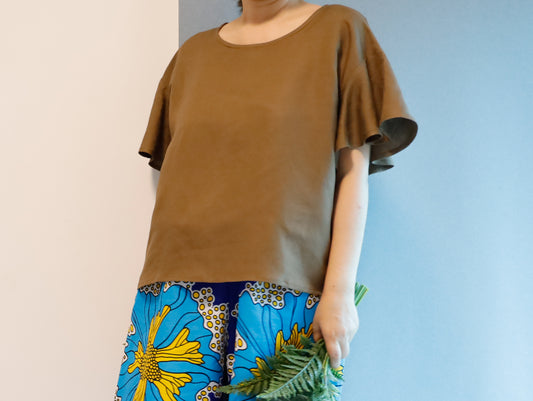 <T32LC> SOFT LINEN Top