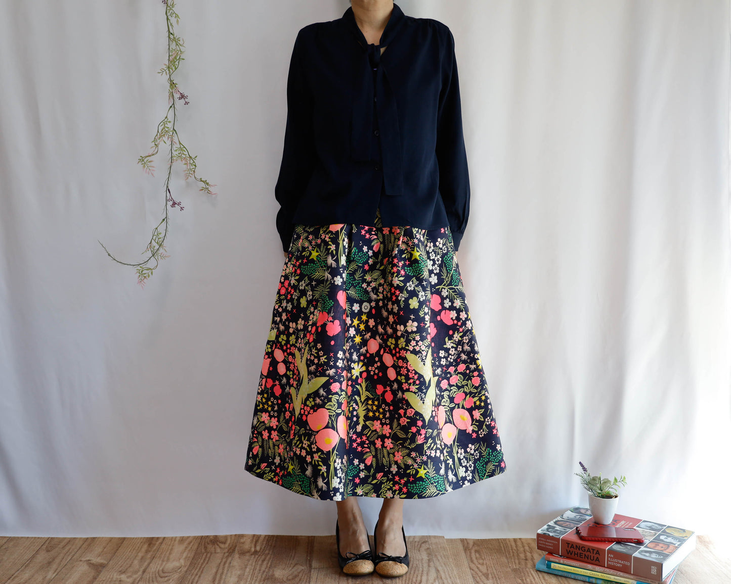 <S17A80> CRAZY WOVEN Skirt  -Length 80cm