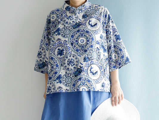 <T27B> CHINOISERIE Blouse