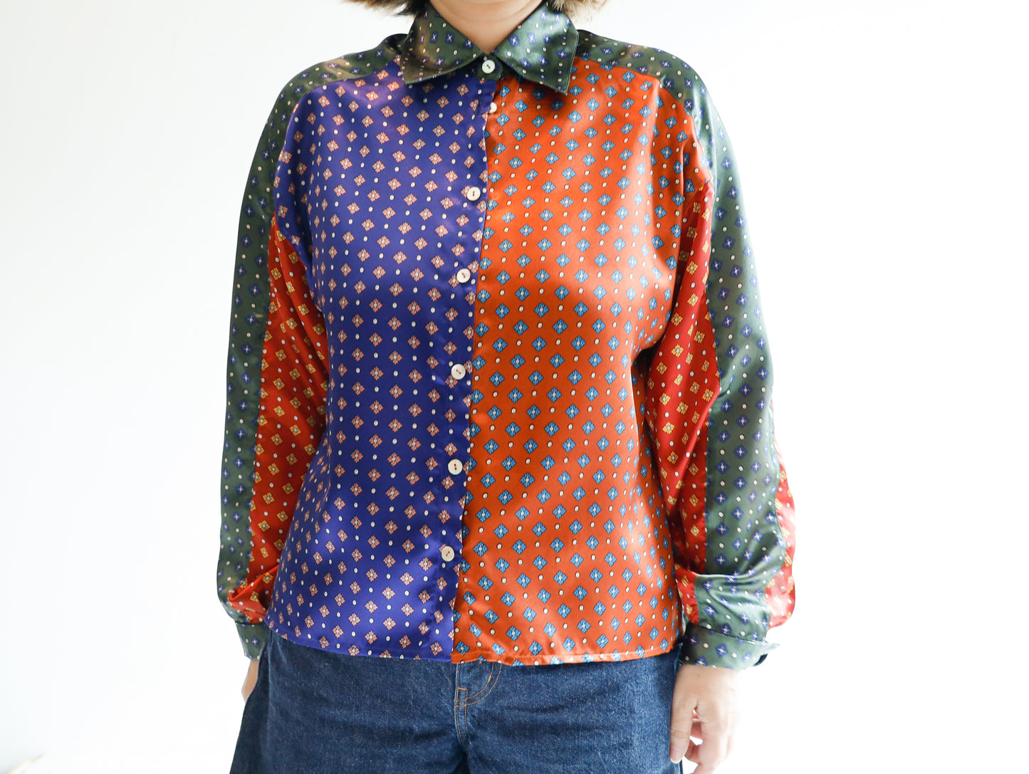 <T30RC> HANDSOME PATCHED WORK Shirt
