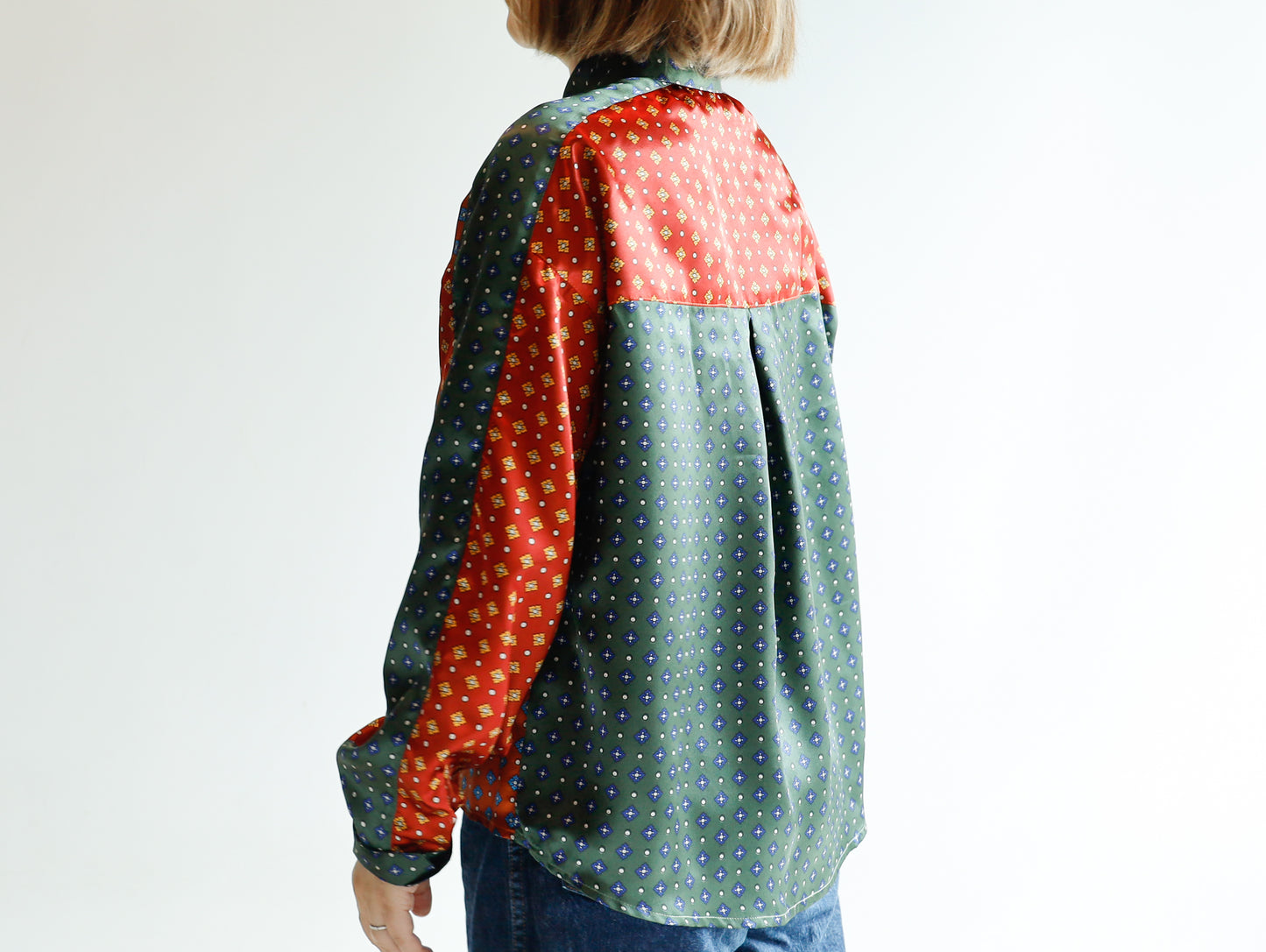 <T30RC> HANDSOME PATCHED WORK Shirt