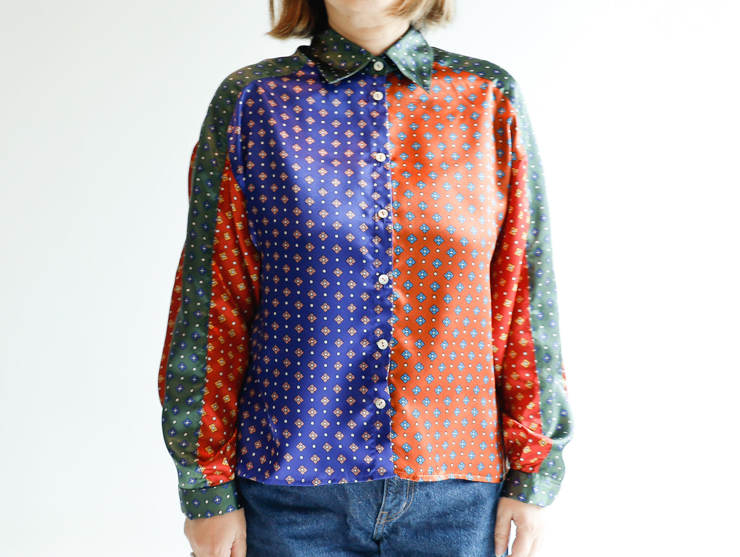 <T30RC> HANDSOME PATCHED WORK Shirt