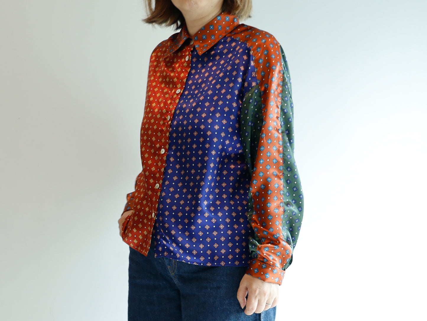 <T30RB> HANDSOME PATCHED WORK Shirt
