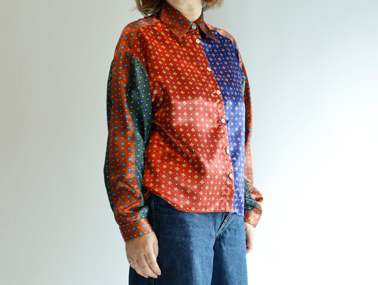 <T30RB> HANDSOME PATCHED WORK Shirt