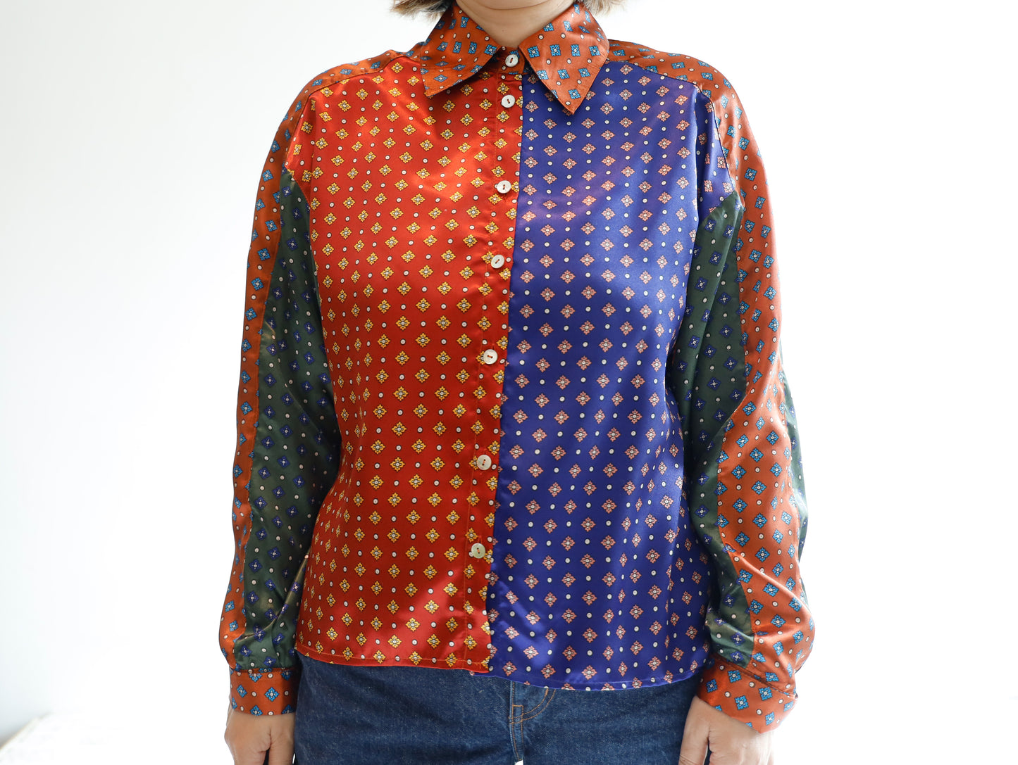 <T30RB> HANDSOME PATCHED WORK Shirt