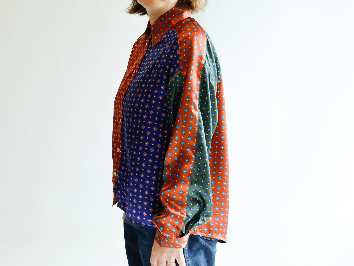 <T30RB> HANDSOME PATCHED WORK Shirt