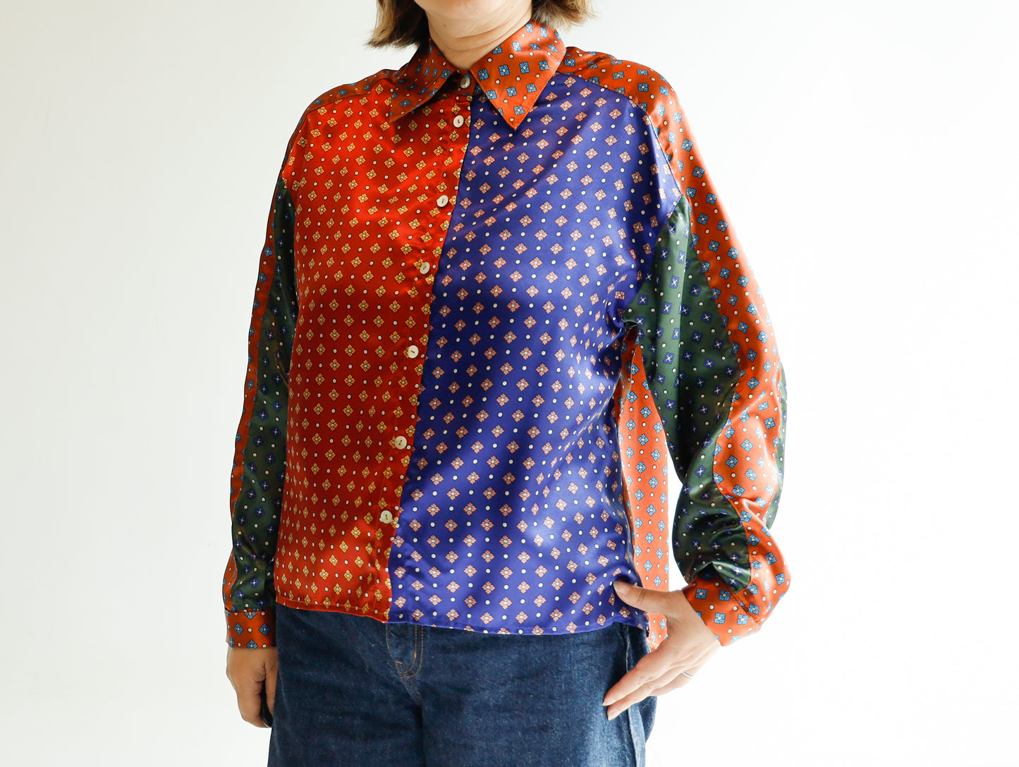 <T30RB> HANDSOME PATCHED WORK Shirt