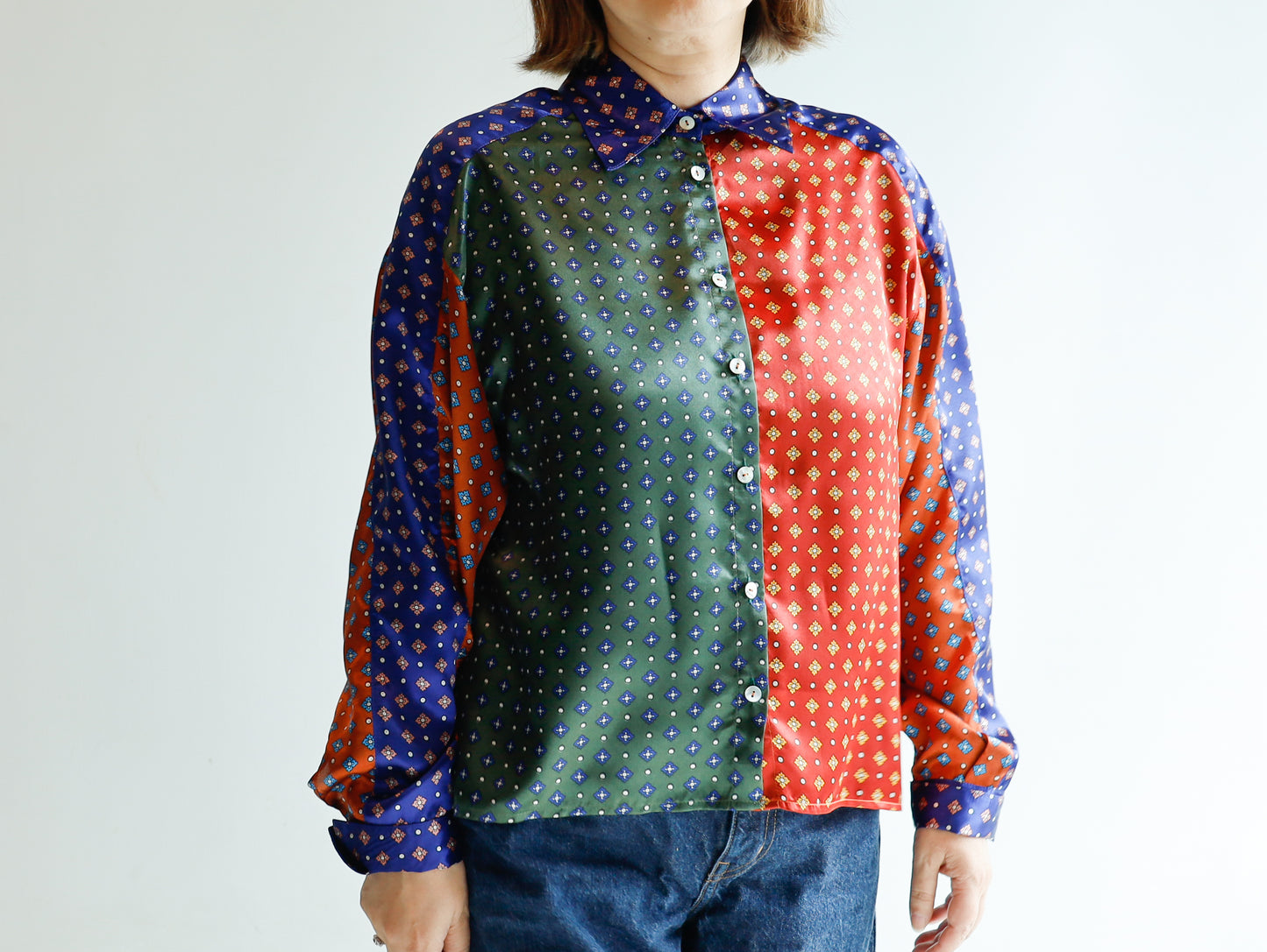 <T30RA> HANDSOME PATCHED WORK Shirt
