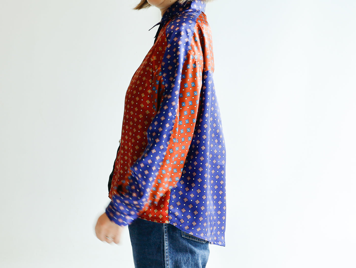 <T30RA> HANDSOME PATCHED WORK Shirt