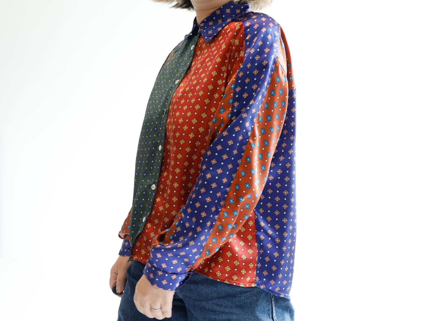 <T30RA> HANDSOME PATCHED WORK Shirt