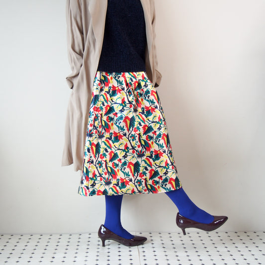 <RS18S22-002> CRAZY PRINT Skirt