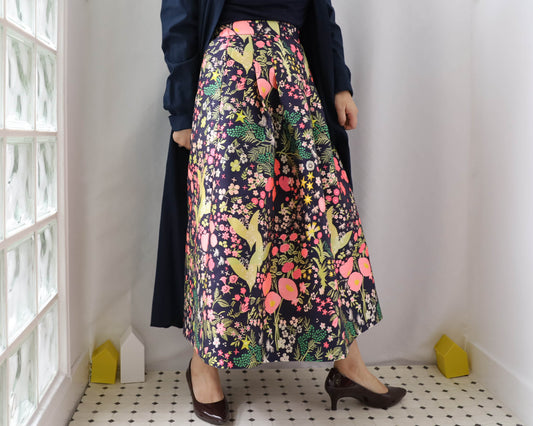 <S17A80> CRAZY WOVEN Skirt  -Length 80cm