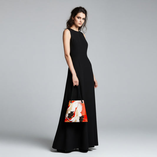 FUJIYAMA Bag L  -KIMONO CRANE