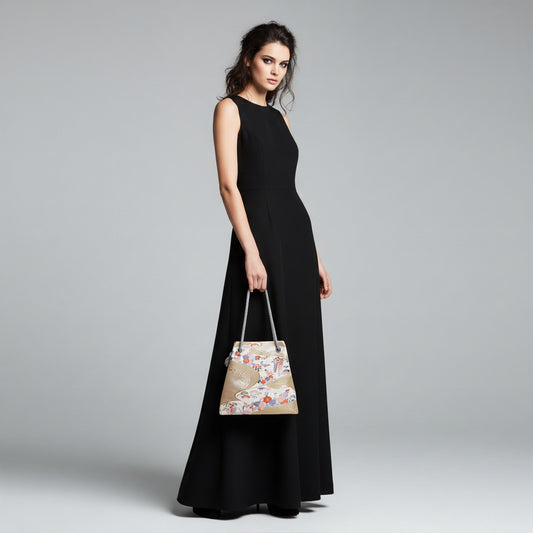 FUJIYAMA Bag L  -KIMONO WHITE GOLD