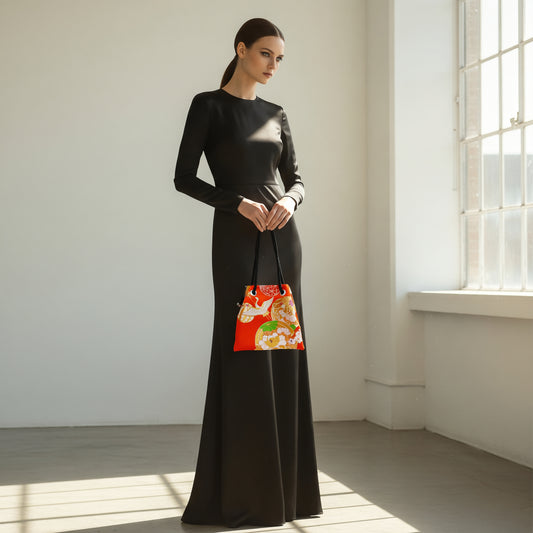 FUJIYAMA Bag M  -KIMONO CRANE