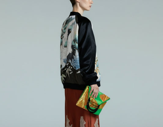 <J09-030> KIMONO BOMBER Jacket  -Mens M  Ladys XL