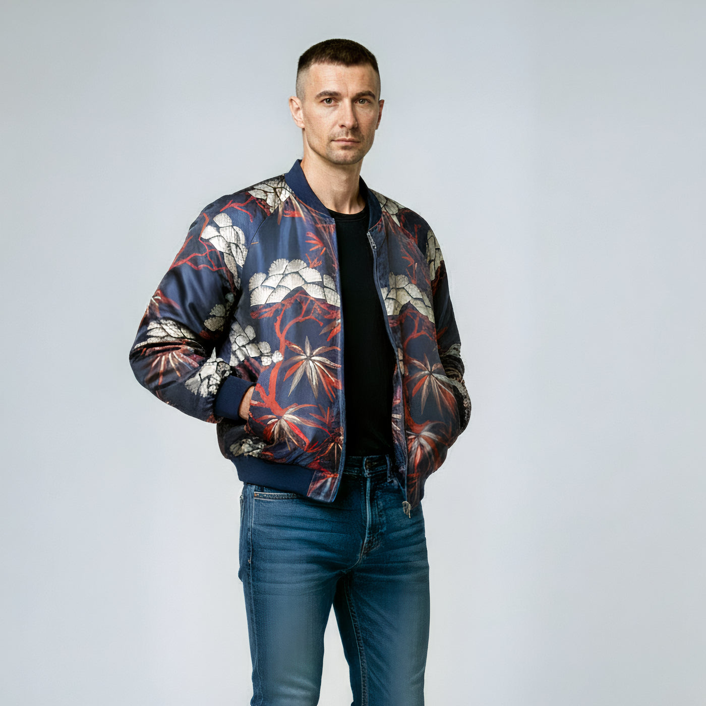 <J08BR> KABUKI BOMBER Jacket Men's