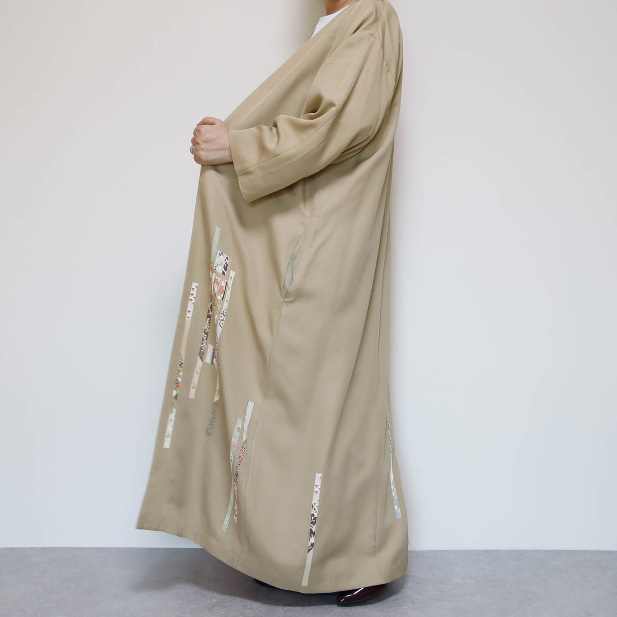 KIMONO Gown Jacket -BEIGE
