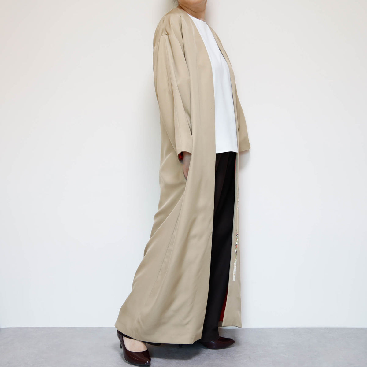 KIMONO Gown Jacket -BEIGE