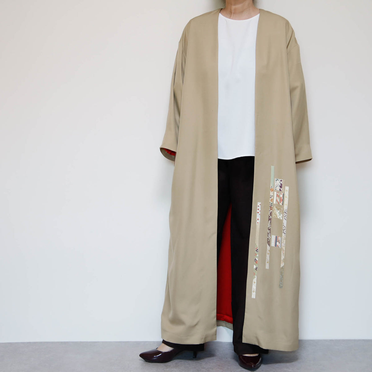 KIMONO Gown Jacket -BEIGE