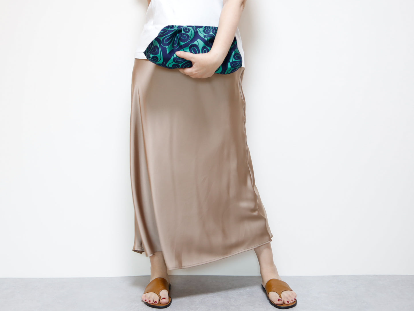 <B10V> COVENT GAEDEN GREEN CLUTCH BAG