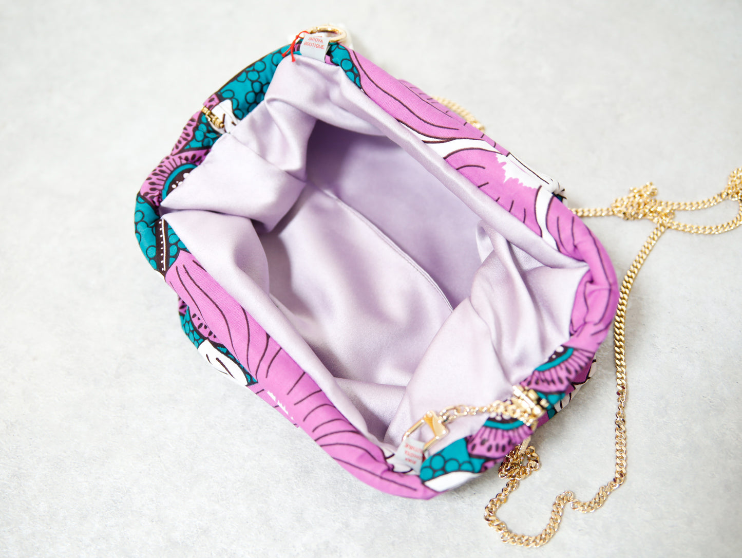 <B10J-004> AFRICAN PRINT CLUTCH BAG