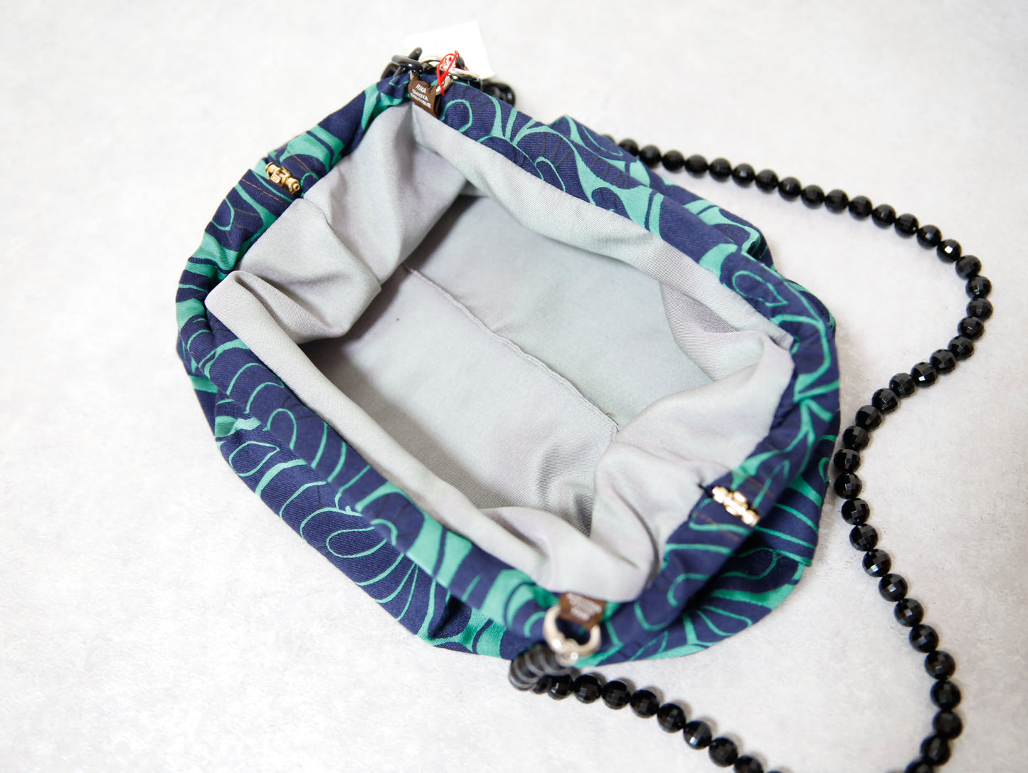 <B10V> COVENT GAEDEN GREEN CLUTCH BAG