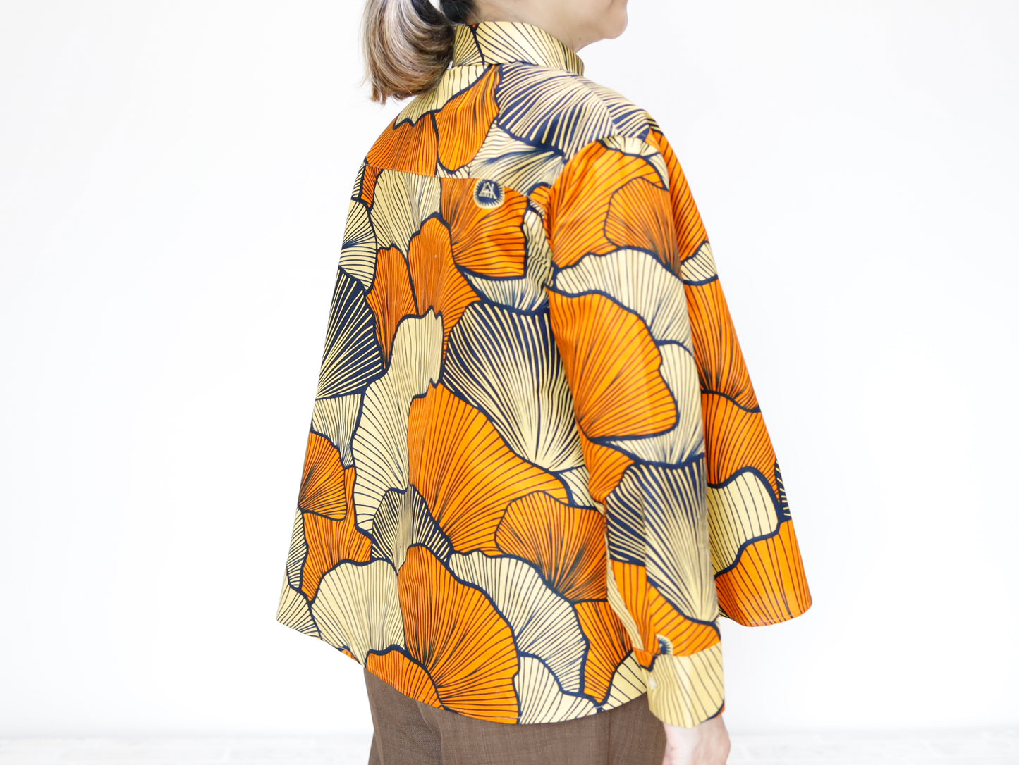 <T17J-018> AFRICAN PRINTED FRONT TUCK Shirt
