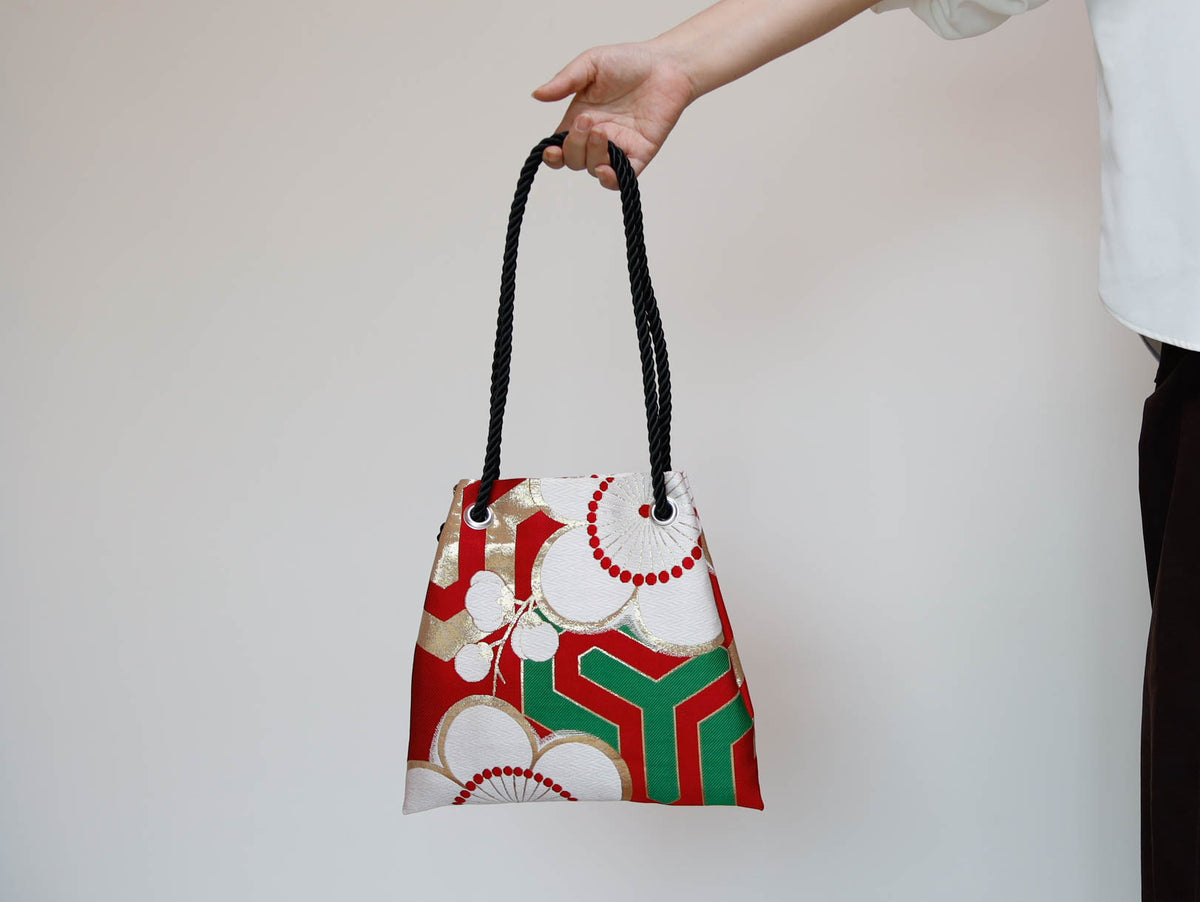 FUJIYAMA Bag L  -KIMONO 梅