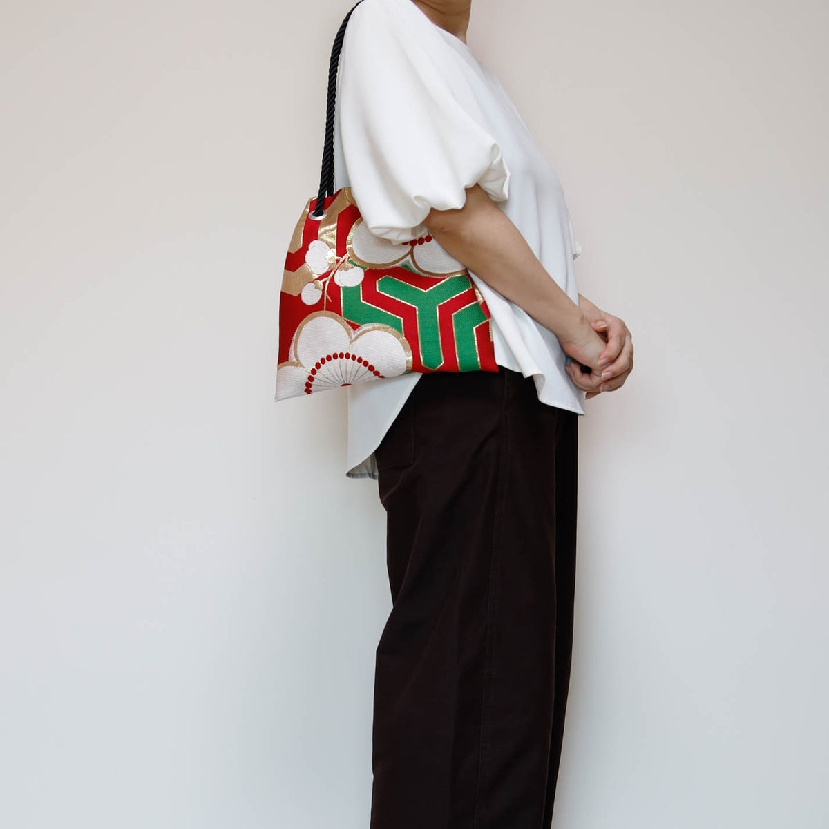 FUJIYAMA Bag L  -KIMONO 梅