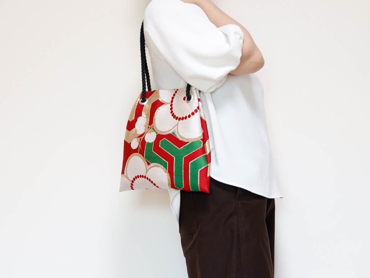 FUJIYAMA Bag L  -KIMONO 梅