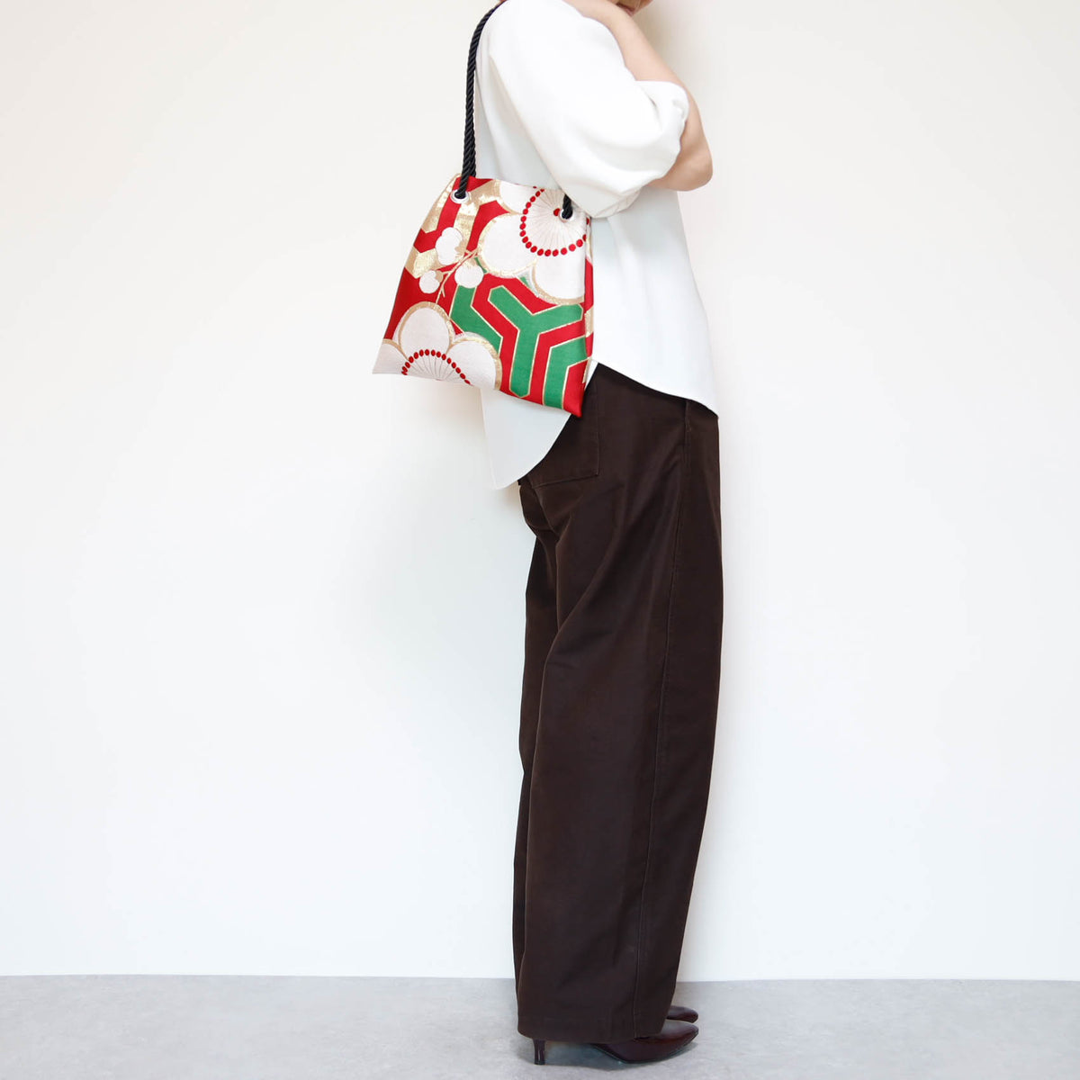 FUJIYAMA Bag L  -KIMONO 梅