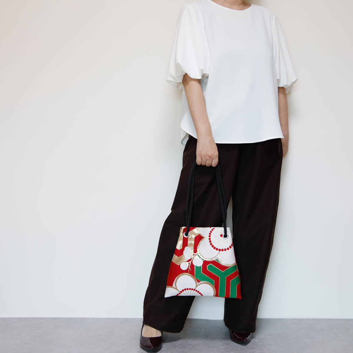 FUJIYAMA Bag L  -KIMONO 梅
