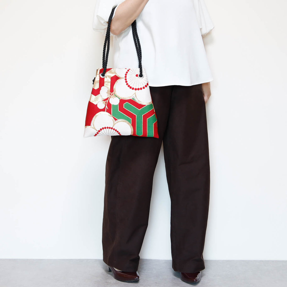 FUJIYAMA Bag L  -KIMONO 梅