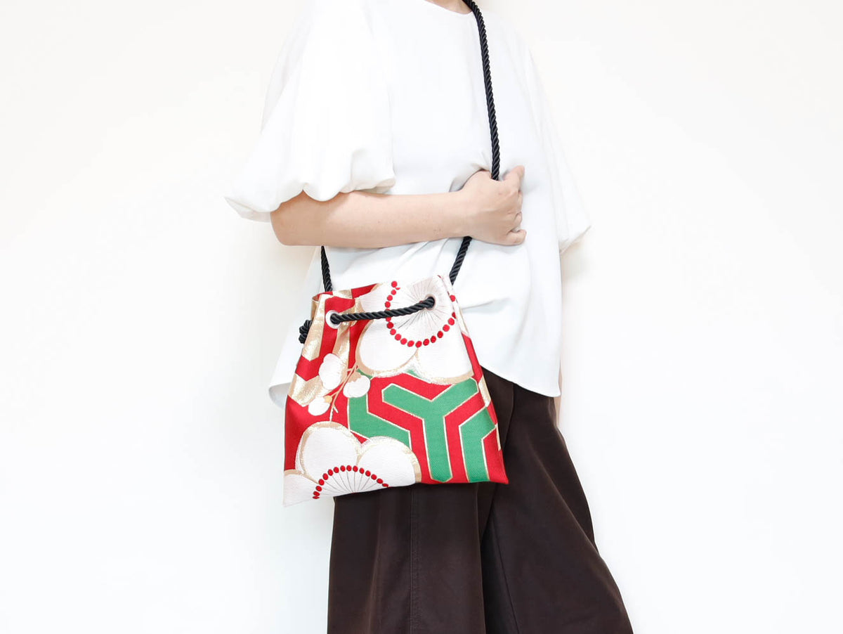 FUJIYAMA Bag L  -KIMONO 梅