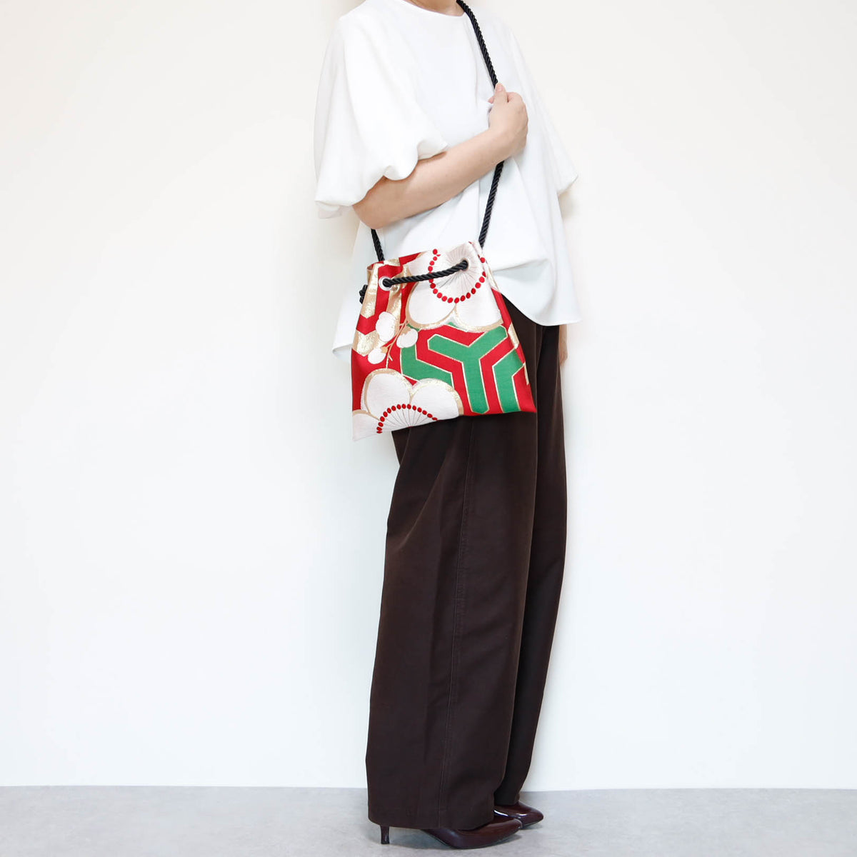 FUJIYAMA Bag L  -KIMONO 梅