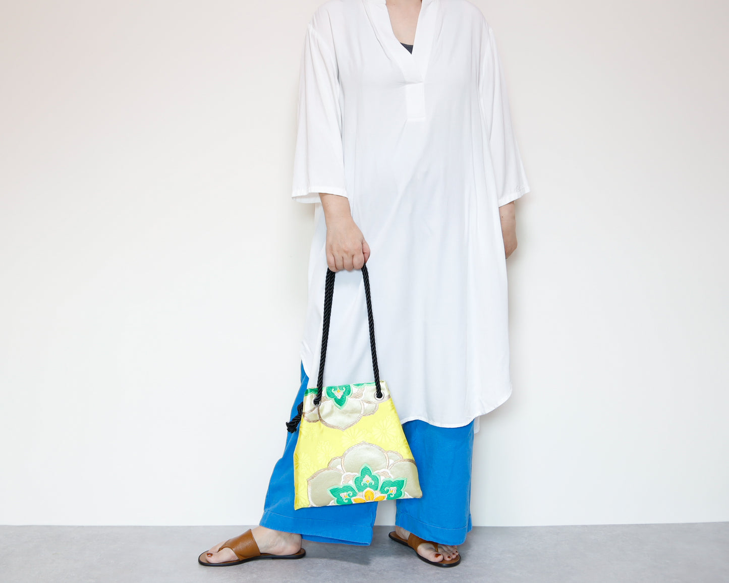 <B06K-026>  FUJIYAMA Bag  -KIMONO YELLOW