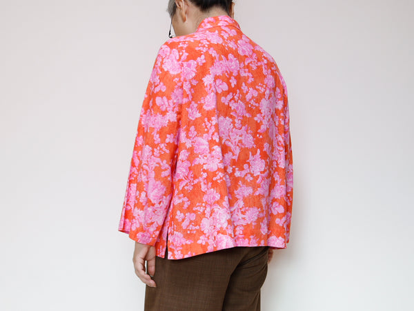 <T27R> CHINOISERIE Blouse FLOWER PRINTED