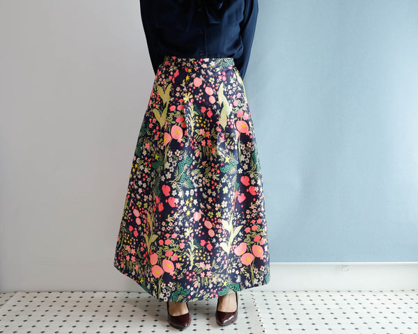 <S17A90> CRAZY WOVEN Skirt  -Length 90cm