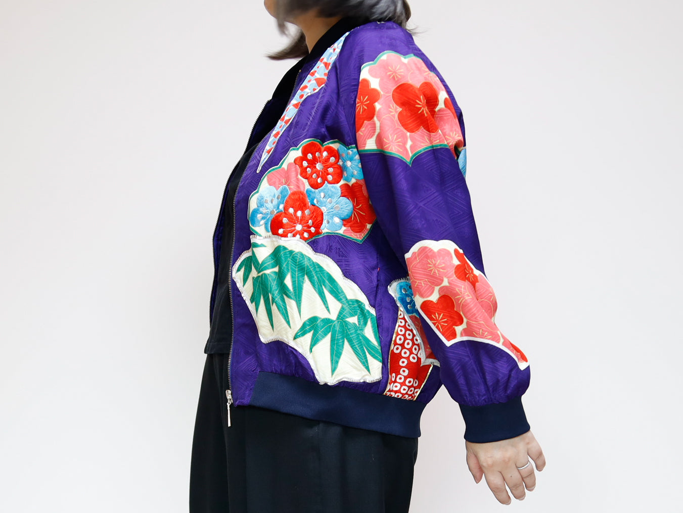<J09-025> KIMONO BOMBER Jacket  -SIZE M