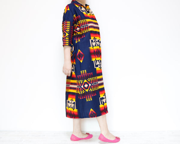 <D26J-002>  AFRICAN PRINT Dress