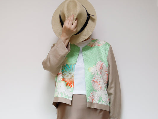<J15K-030> KIMONO CREW NECK Jacket