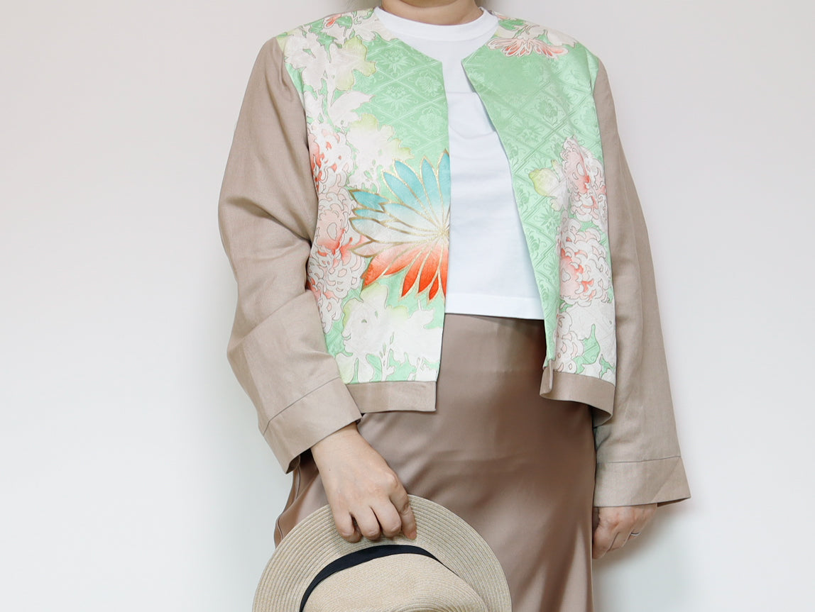 <J15K-030> KIMONO クルーネックジャケット